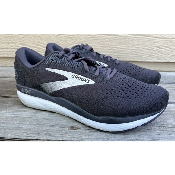 Nice! Brooks Ghost 16 Men\'s 12.5 2E Wide Running Shoes Black *MISSING INSOLES*
